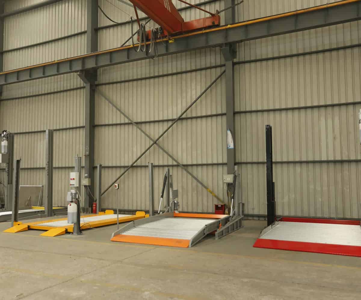 地下室兩柱簡易升降類機械停車場